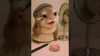 Who is so cute? Take a cute little cutie who can wear makeup and go out to play with cute little