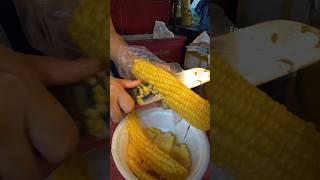 Thai Sweet Corn! Perfect Corn Cutting in Bangkok