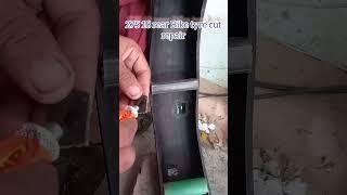 275 18 Rear Bike Tyre Cut Repair #speedtyrecenter #ytshorts #tyre#tyrerepair