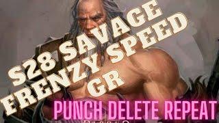 Diablo 3 Season 28 Barbarian Savage Frenzy Speed GR Build