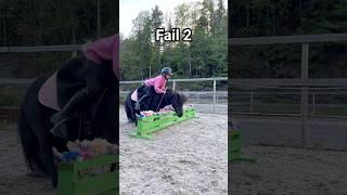 FAILS Ella and Black #shorts #horse #pony