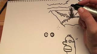 ASMR Whispering/Drawing with marker (Random sketches)