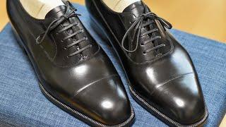 Making Oxford shoes using traditional methods of manufacturing only by hand | Shoemaker in Japan