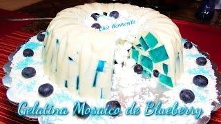 Gelatina Mosaico de Blue Berry