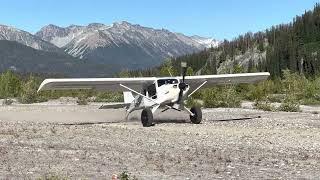 RADICAL takeoff near glacier in BC