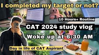 CAT 2024 Prep Journey  6:30 AM to 9:30 PM Study Routine Only 105 Days left‼️ CAT ASPIRANT