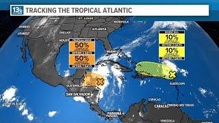 TRACKING THE TROPICS: Friday morning update on Invest 94-L, and another area to monitor in the weste