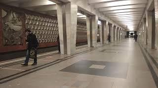 Medvedkovo metro station in Moscow Russia