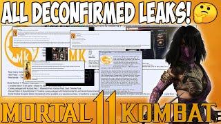 Mortal Kombat 11 - ALL DECONFIRMED LEAKS!