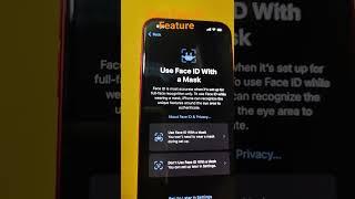 New Face ID with mask-on feature |for tutorial, see comment section
