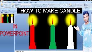 Pawerpoint me Candle Animation kaise kare/पावर पॉइंट में एक मोमबत्ती का एनिमेशन कैसे करें