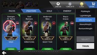 EA SPORTS UFC Mobile. Full list of my fighters.