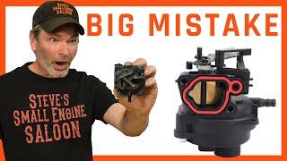 Don't Make This Mistake On A Lawnmower Carburetor