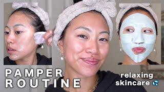 My Relaxing Pamper Skin Routine! Esspensive Glazed Donut Vibes 