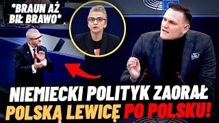 TEGO JESZCZE NIE BYŁO! NIEMIECKI POLITYK ZAORAŁ POLSKĄ LEWICĘ PO POLSKU!