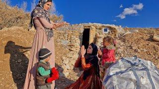 Life in a cave shelter: The story of a nomadic mother's help for Mina in the heart of the mountain