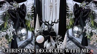 HOW TO DECORATE FOR CHRISTMAS LIKE A PRO||BLACK AND WHITE GLAM|REBECCA ROBESON INSPIRED