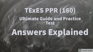 Practice PPR exam explained Part 1 (2021)