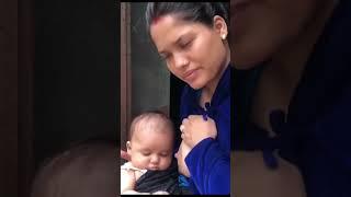 Breastfeeding ️ Beautiful Indian Mom Breastfeeding Indian Vlog Beautiful Breastfeeding video