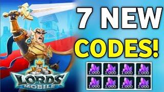 ️ September Update ️ Lords Mobile Codes 2024 - Lords Mobile Redeem Codes 2024