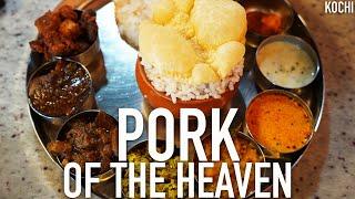 സ്വയമ്പൻ പന്നി വിഭവങ്ങൾ | Pork Shap Fry, Dragon, Curry, Meals, Appam | Porkeato De Portico, Kochi