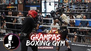 SOLID TECHNIQUE! Boxers Pull Up For Sparring At HUGE So-Cal Gym!