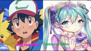 Hatsune Miku x Ash Ketchum amv (You And I Lyrics)