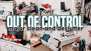 CLEANING OUT MY DISGUSTING OFFICE AND DECLUTTERING CLOTHES | SUPER CLEANING MOTIVATION