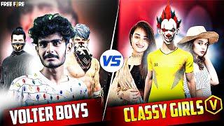 VOLTER BOYS VS CLASSY FF GIRLS //GUILD VS GUILD IN CS RANK #classyff