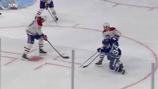 Alex Barabanov picks up his first NHL assist on a weird way vs Canadiens (2021)