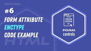 Master HTML in Darija Arabic #6 Form attribute (enctype) Code Example