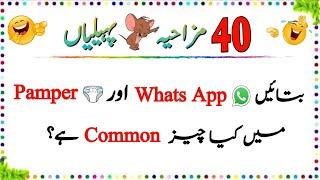 40 Duniya Ki Sab Se Mazahiya Paheliyan | Urdu Paheliyan Jawab Ke Sath | Aql e Ins