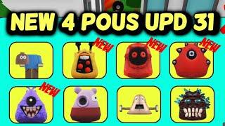 POU MORPHS How to Get ALL NEW 4 POUS UPD 31 Roblox [ 131 POUS UPDATE 31  ]