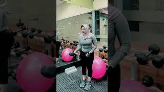 Hijab Girl Fitness At Gym Center #shorts