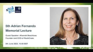 Fifth Adrian Fernando Memorial Lecture by Afsaneh M. Beschloss