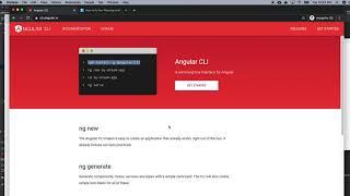 Installing Angular CLI and starting my first app in Mac