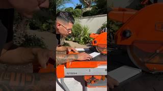 WATERLESS TILE SAW IQ Power Tools Cutting Natural Stone #tiletips #tools #construction #diy