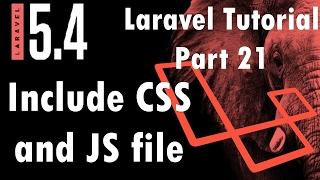 Laravel 5.4 Tutorial | Include CSS and JS file | Part 21 | Bitfumes