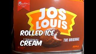 rolled ice cream - ice cream rolls - Joe Louis - satisfying diy ice cream video