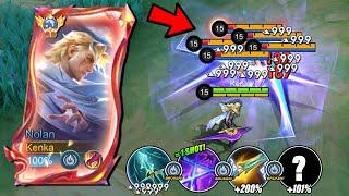 BEST 1 HIT BUILD & EMBLEM NOLAN 2025!! 0.3 SEC ONE SHOT!  (Must Abuse!) - Mobile Legends