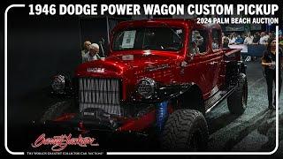 SOLD! 1946 Dodge Power Wagon Custom Pickup - BARRETT-JACKSON 2024 PALM BEACH