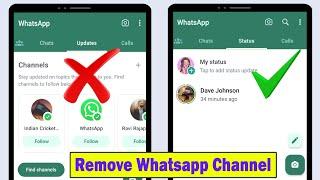 Remove WhatsApp Channels updates || delete whatsapp channels option || whatsapp find channel remove