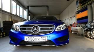 TeckWrap Blue Metallic Chrome Wrapping Video Part 3 / M-Park Tuning Studio Russia