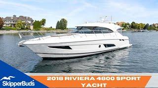 2018 Riviera 4800 Sport Yacht Boat Tour SkipperBud's