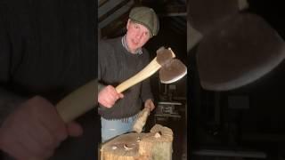 Making an ash and bog oak handle for my grandfathers axe #ireland #woodwork #handtools #bogoak