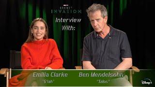 "Secret Invasion" Interview With Emilia Clarke & Ben Mendelsohn