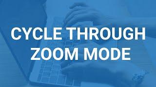 Cycle through zoom mode shortcut key in VLC Player