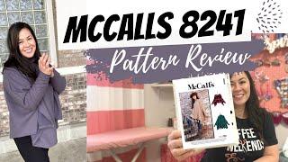 MCCALLS 8241 PATTERN REVIEW, SEWING FALL CLOTHES FOR ME MADE WARDROBE 2021, SEWING PATTERN,