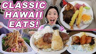 OLD SCHOOL EATERIES IN HAWAII || [Honolulu, Oahu] Plate Lunch, Bentos and More!