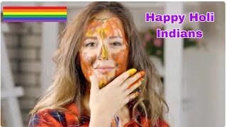 Happy Holi My indian Lesbian Friends || Lesbian girl enjoying Holi